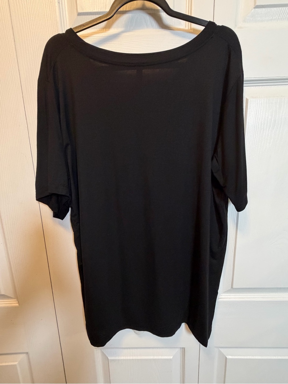 Sterling Kreek 2XL Black Modal V Neck Tunic Top Soft Stretch Plus Size - Picture 2 of 5